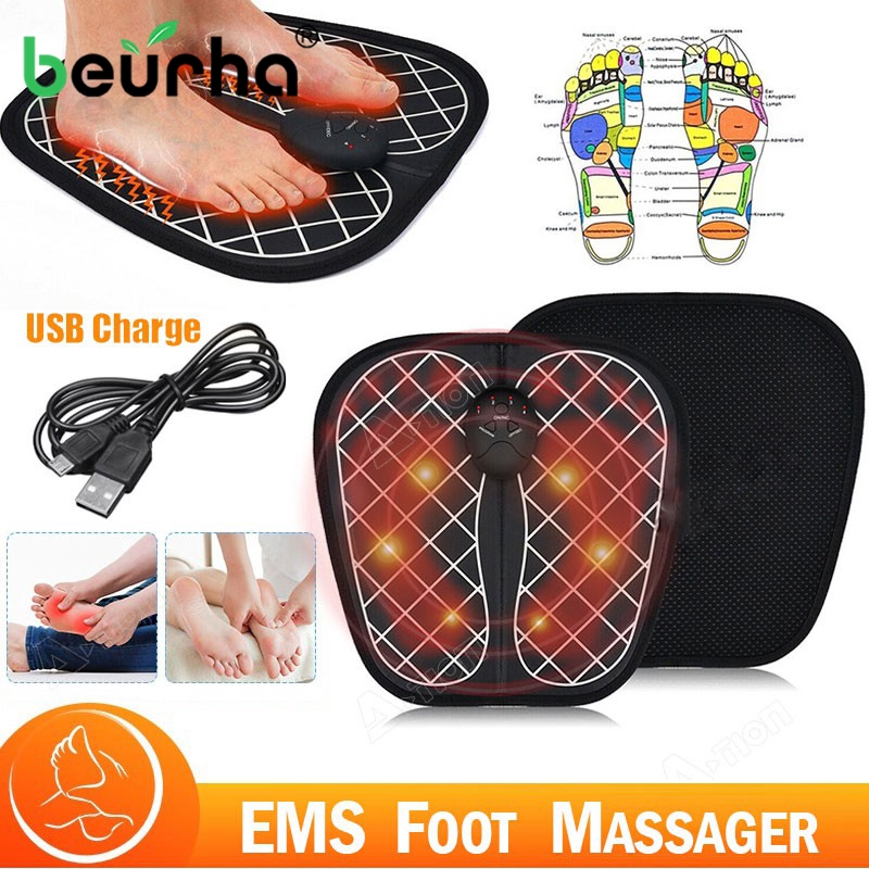 Ems De Carregamento Usb Elétrica Pé Massageador Pés Acupuntura