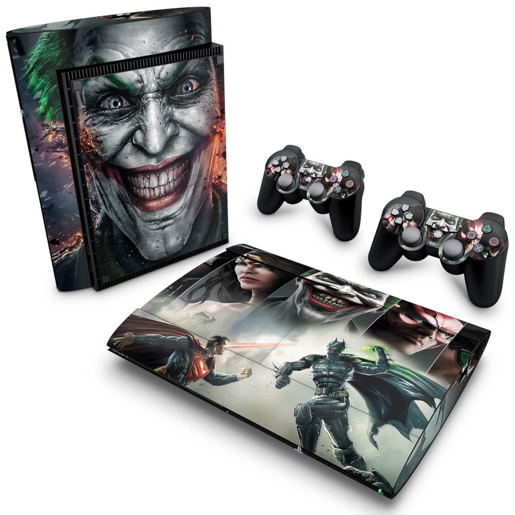 Skin PS3 Super Slim Adesivo - Injustice