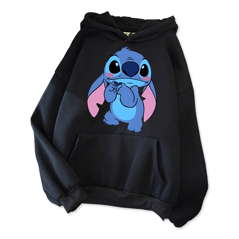 Blusa Moletom Lilo Stitch Coração Fofo Desenho - Corre Que Ta Baratinho