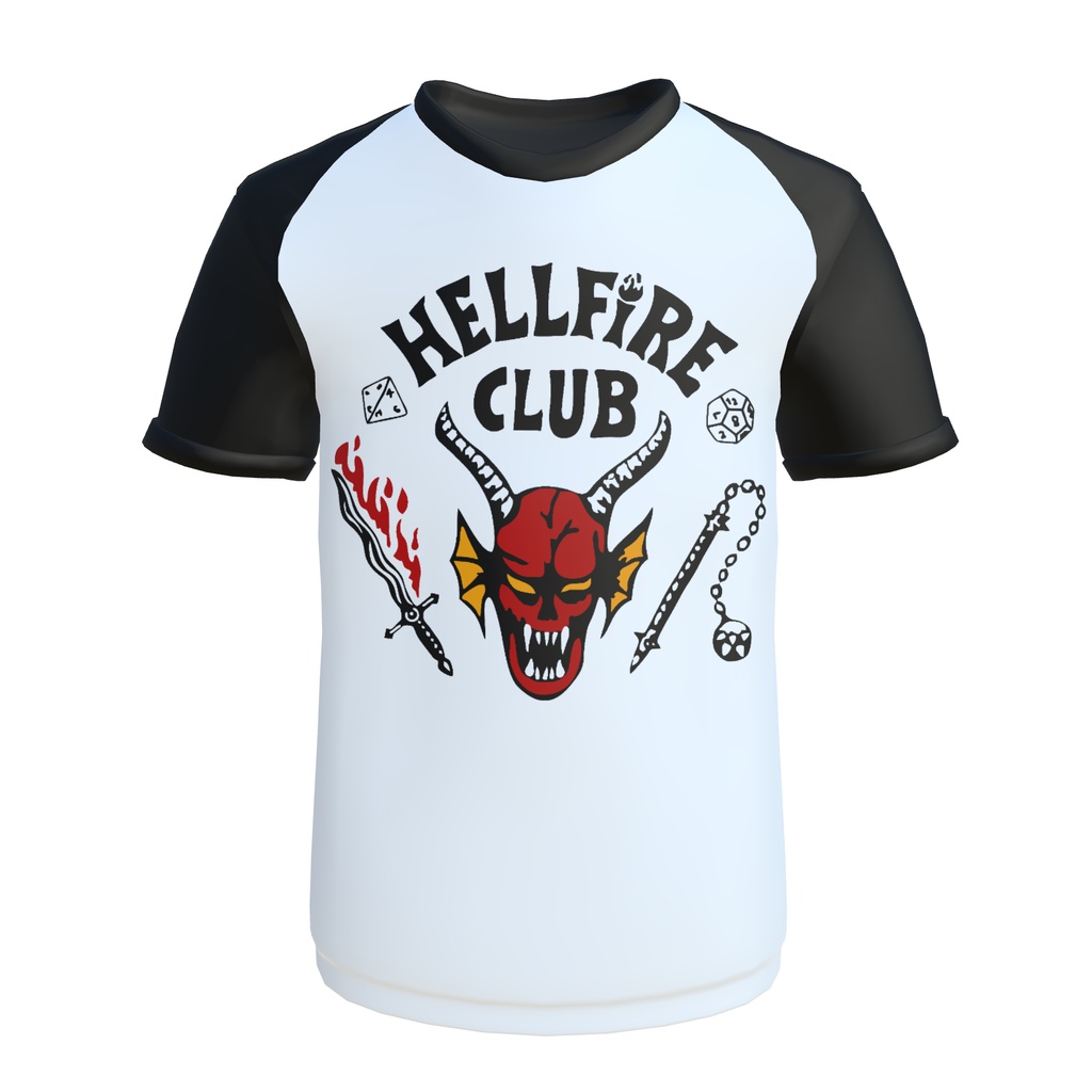 Camiseta Camisa Stranger Things Hellfire Club Manga Curta em Promoção na  Americanas