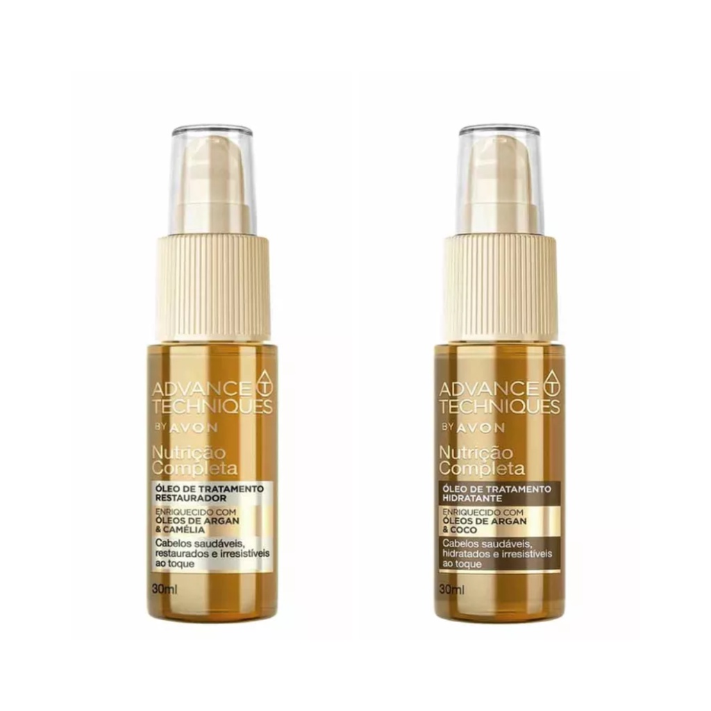 Óleo Reparador de Pontas - Óleo de Tratamento Nutrição Completa Avon Advance Technique - Hidratane - Restaurador - 30ml