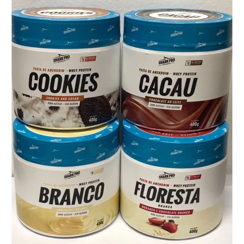 Pasta Shark gourmet 400g Shopee Brasil