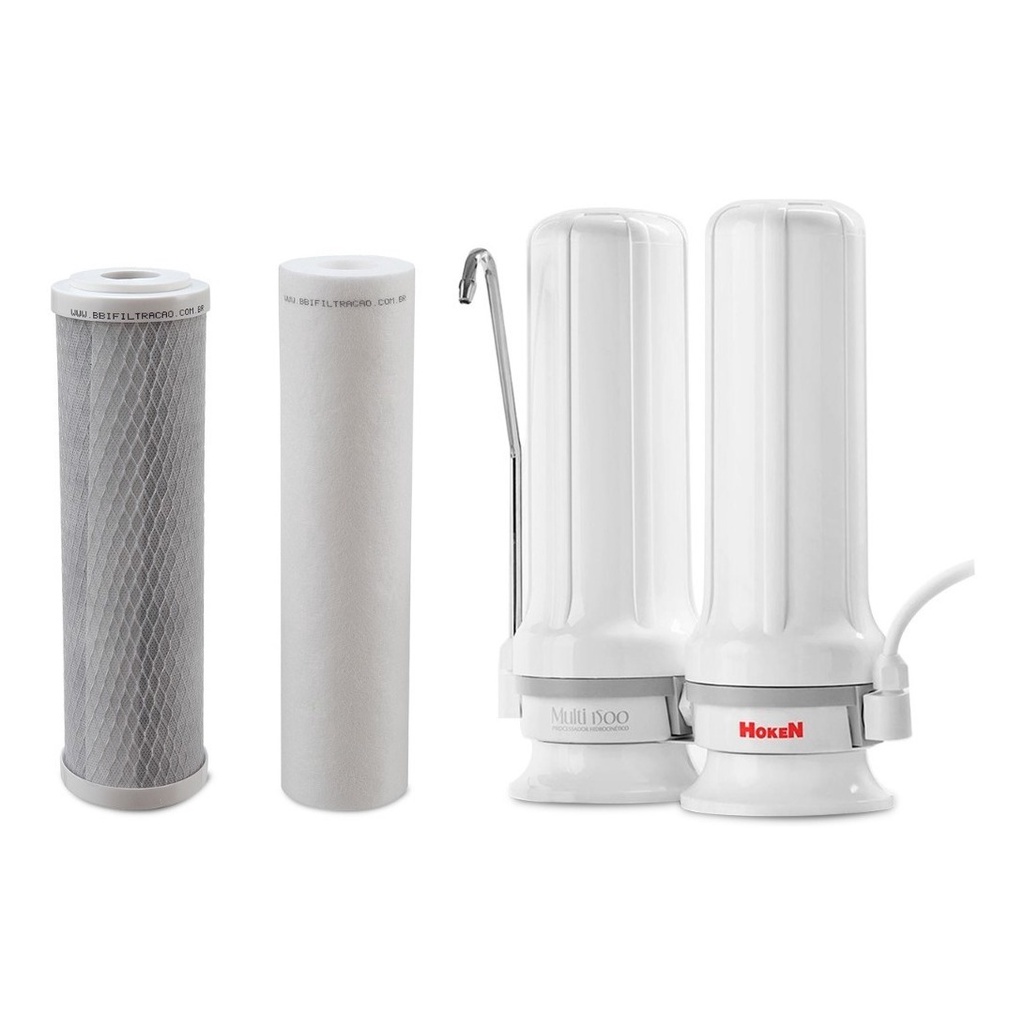 Refil Para Filtro De Água Purificador Hoken Multi 1500 As2 - Branco - Hoken