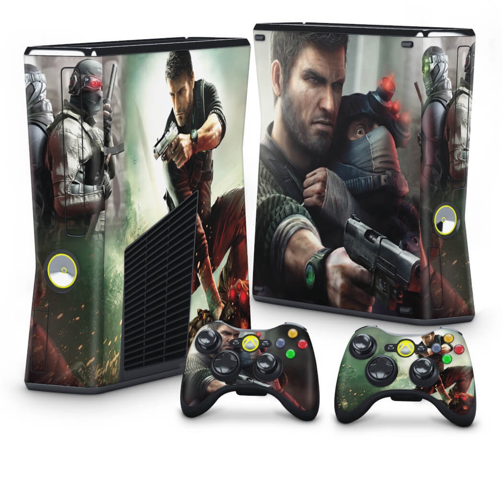 Skin Xbox 360 Slim Adesivo - Splinter Cell Conviction