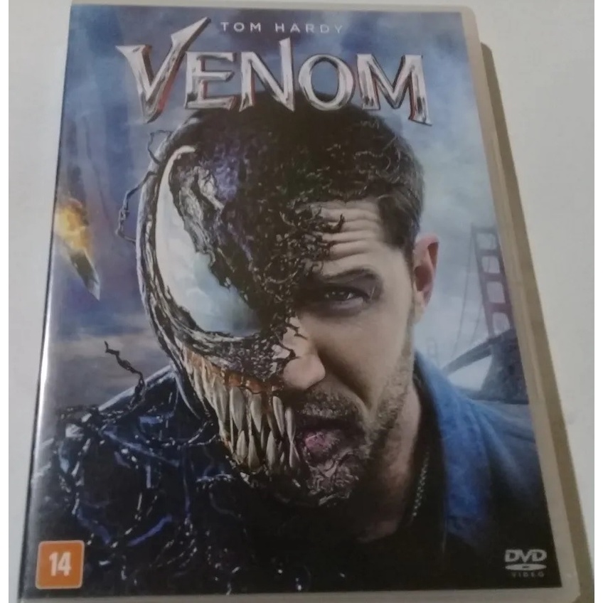 Dvd - Venon 1 - Tom Hardy - Sony Pictures - Dublado - 2018 - Usado