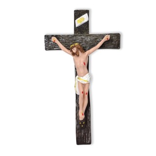 Crucifixo em resina Enfeite Decoração Presente Religioso em Oferta na Shopee