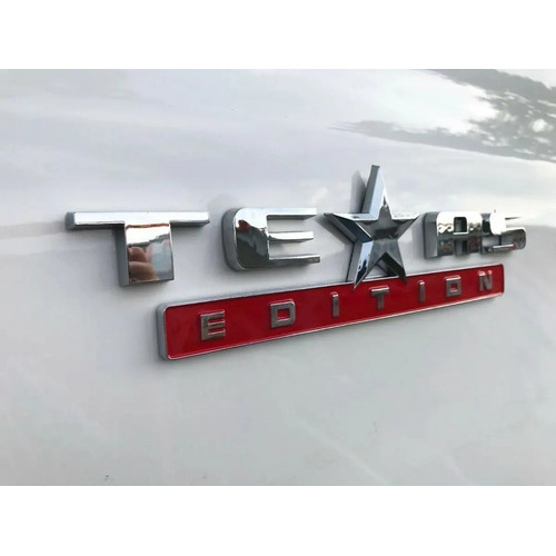 Emblema Texas Edition Cromado E Vermelho F250 Ram S10 Ranger
