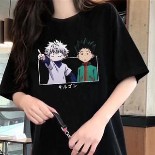 Camiseta Basica Camisa Algodao Hunter X Hunter Gon Killua Anime Japanese