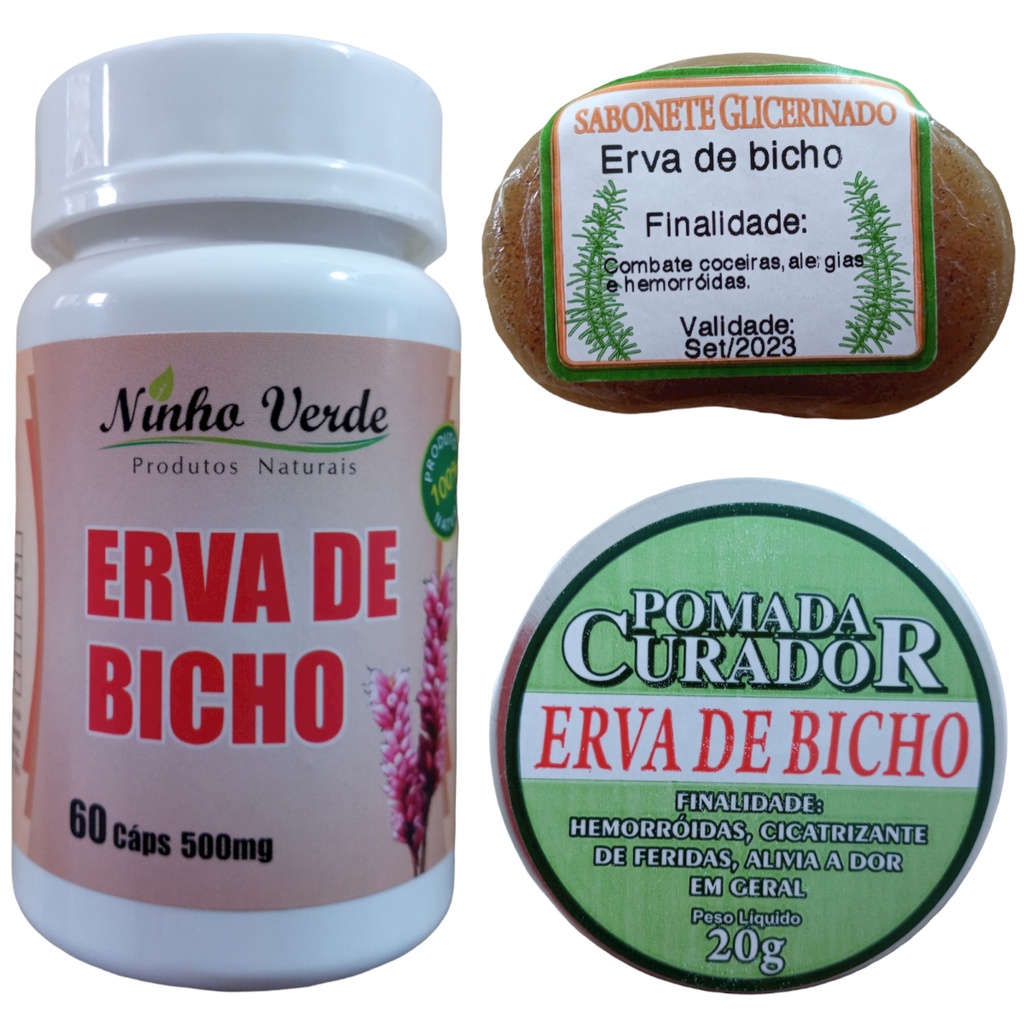 Kit Cuidado Corporal Hemorroida Erva De Bicho | Shopee Brasil