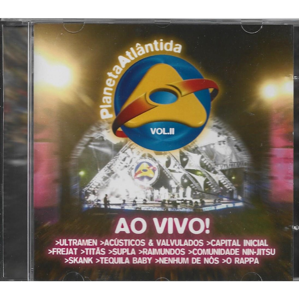 Cd Planeta Atlântida Ao Vivo II - 2002 - Frejat Raimundos O Rappa Skank Comunidade Nin-Jitsu Outros