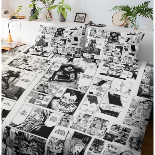 Lençol Solteiro ou Casal Death Note Presente Roupa de Cama Anime