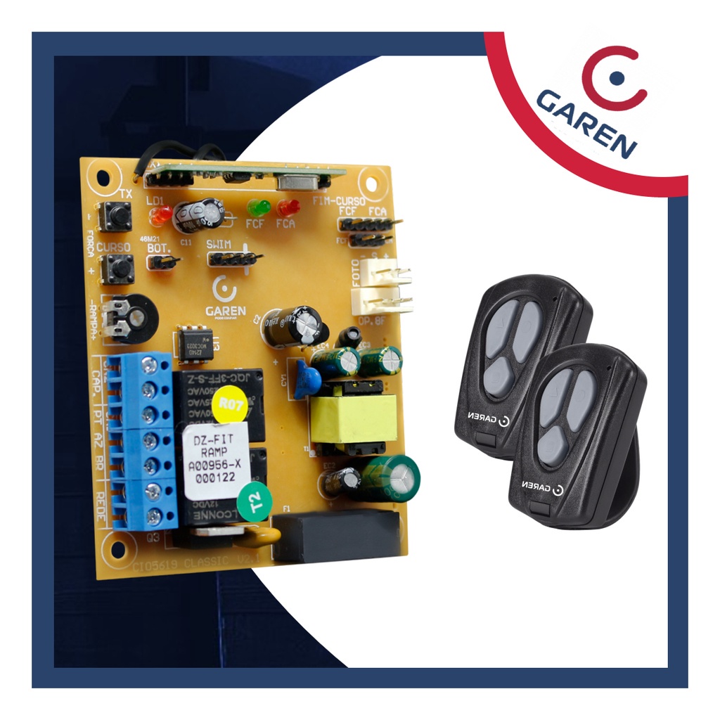 Placa Central De Comando Classic Fit Ramp + 2 Controle Garen