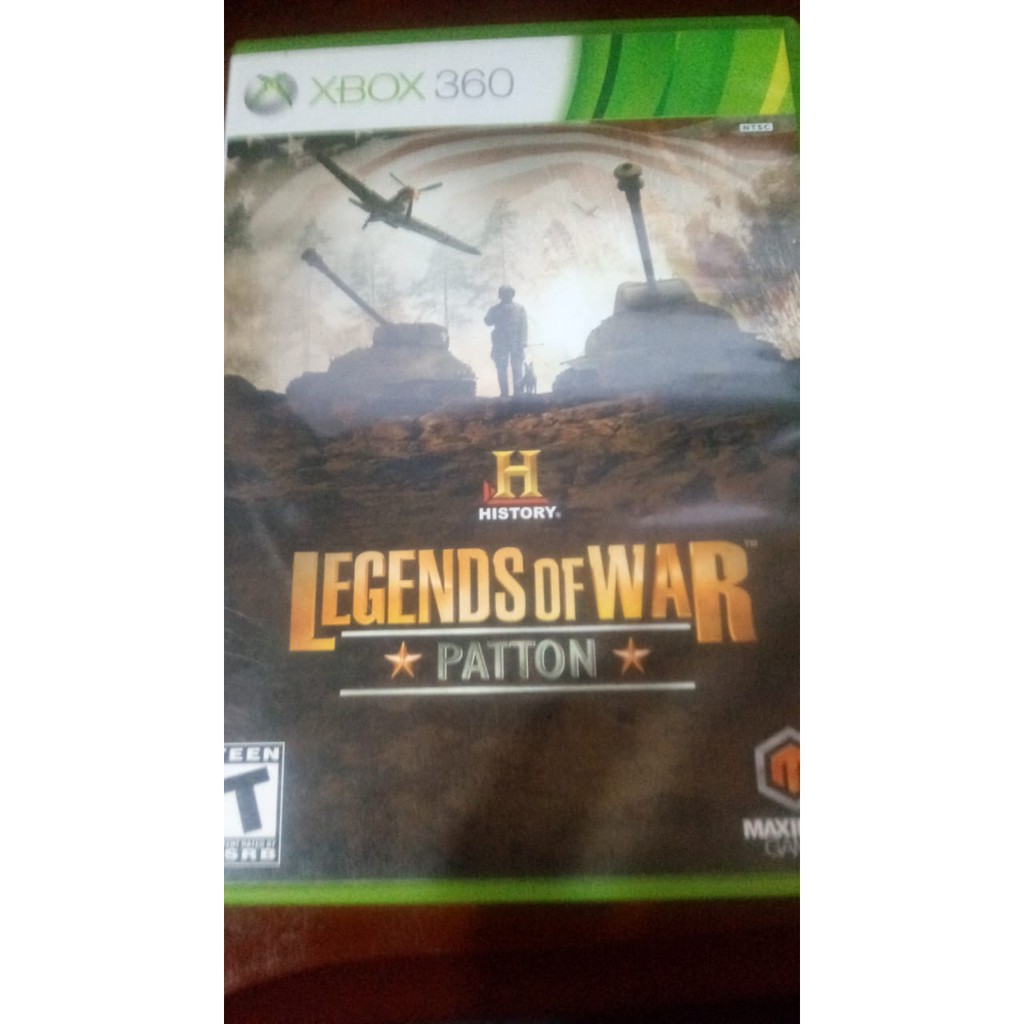 History legends of war Patton Xbox 360 midia fisica Shopee Brasil