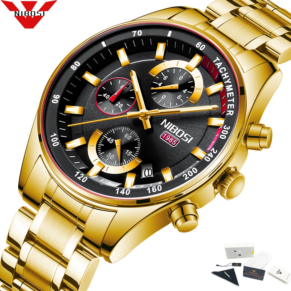 Relogio Nibosi Moda Mens Rel Gios Top Marca De Luxo Rel Gio De Pulso