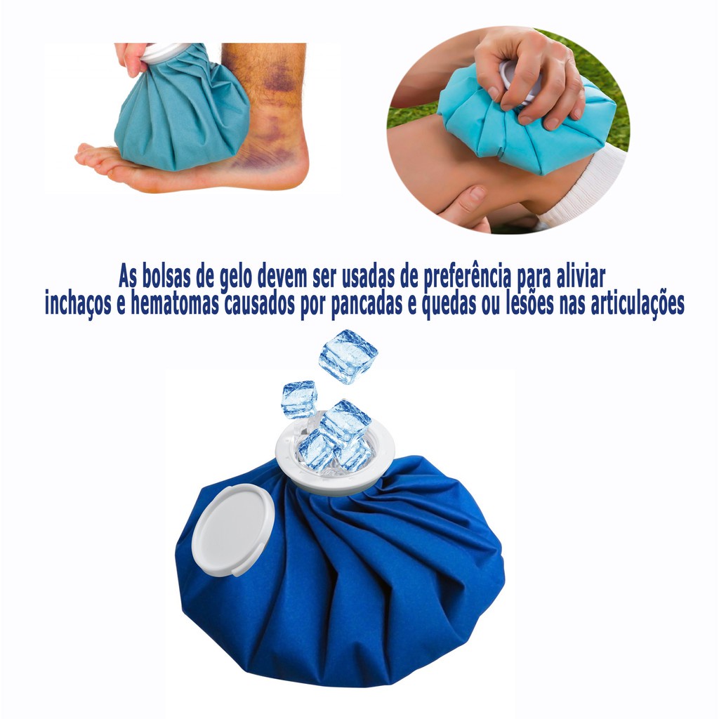 Bolsa Gelo Impermeável Flexível Compressa Ortopédica 22CM