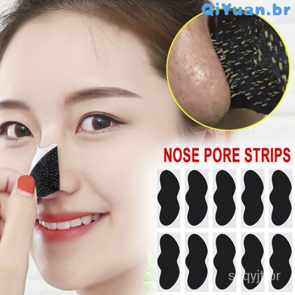 Mercadorias/Porco Preto Nariz Vara De Bambu Carvão Dos Poros De Limpeza Máscara Nasal Etiqueta Lágrima E Puxar Cravo Limpar Remoção De Cravos Acne/20/50 Peça De/Cuidados Com A Pele Terapêutica