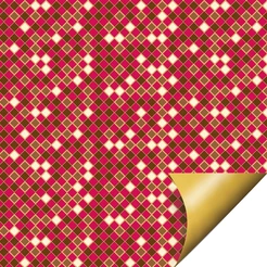 Folha para Ovos de Páscoa Double Face Crystal Vermelho 69x89cm - 05 unidades - Cromus - Rizzo