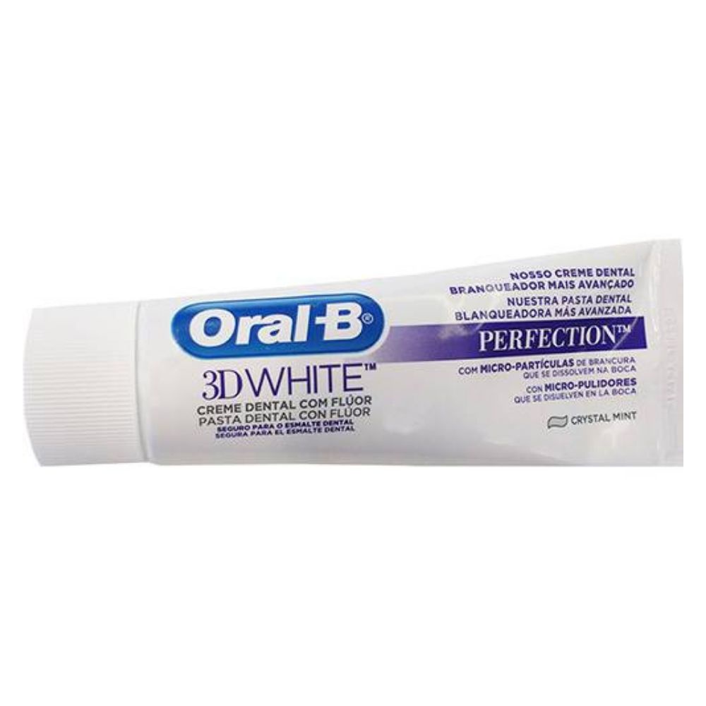 Oral-B | Creme Dental 3D White Perfection | 102g | Shopee Brasil