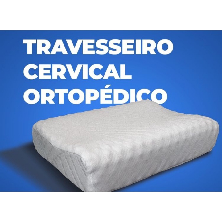 Travesseiro CERVICAL Ortopedico Pillow Magnetico Terapeutico | Shopee ...