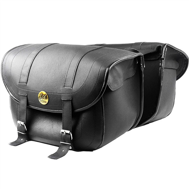 Alforge (Bolsa) de Garupa em Couro Legítimo de 20 à 24 Litros