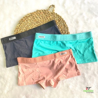 Kit 2 Cuecas Femininas Shortinho Microfibra Boxer Compra Segura