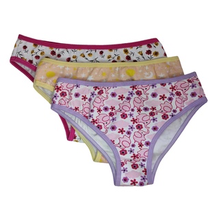 kit 6 Calcinha tradicional Juvenil e infantil de algodão MSM lingerie Ref:025