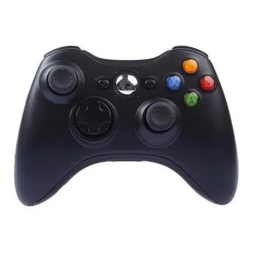 Controle Joystick Sem Fio Xbox 360 Black Preto Oferta Top