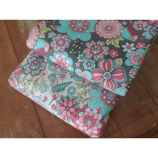 Tricoline Estampado - Eva E Eva - Coleção Jardim Secreto - Pássaros - Flores - 50cm X 1,50m