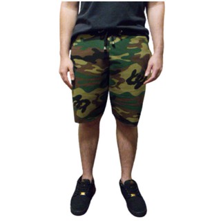Bermuda Moleton Moletom Masculina Camuflada Exército