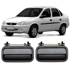 Par Macaneta Porta Externa Traseira Corsa Vectra Antigo 94