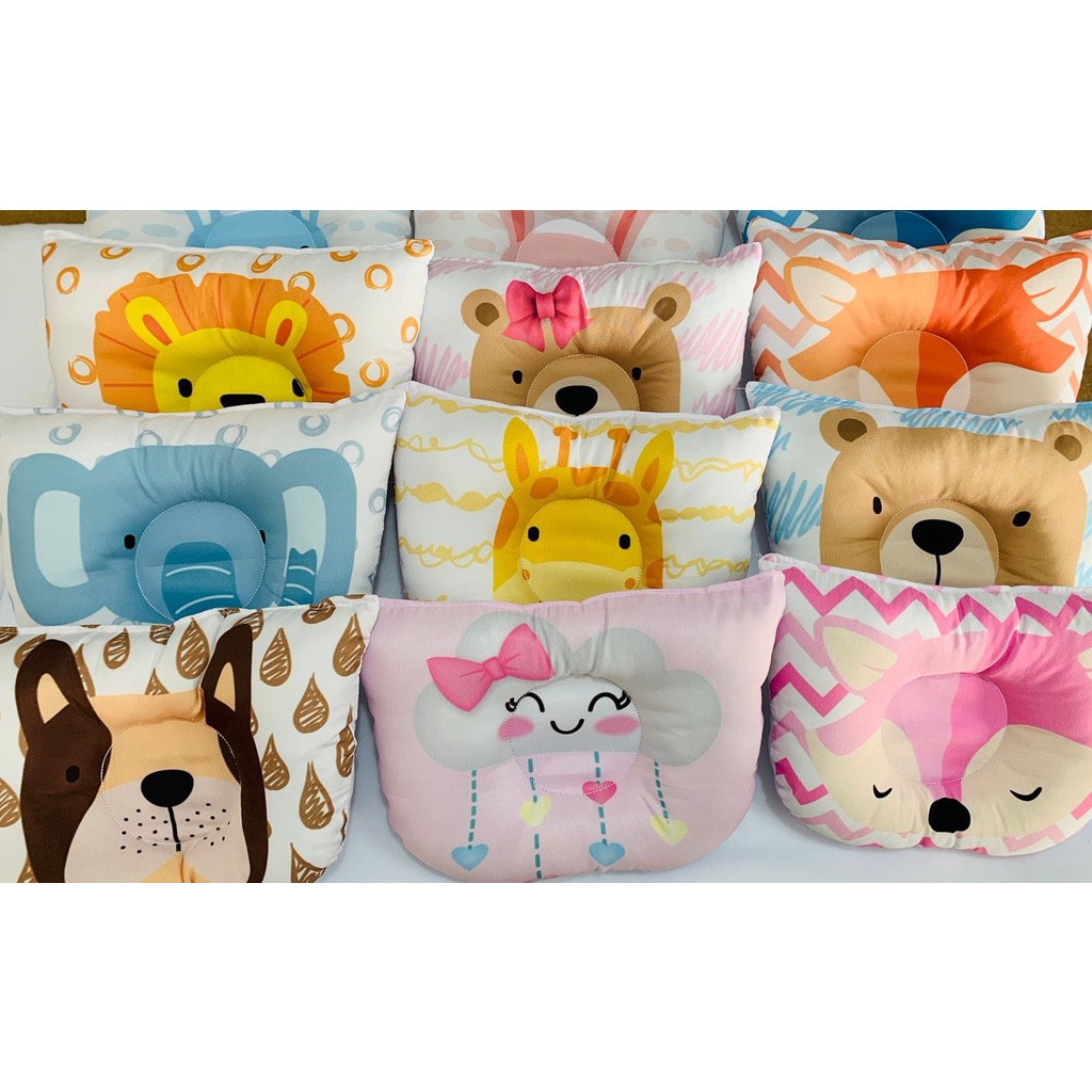 Travesseiro Almofada Anatômico De Bichinhos Para Bebe Apoio em Oferta na Shopee