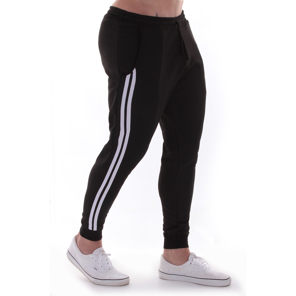 CALÇA JOGGER  MOLETOM ESPORTIVA PARA TREINO ACADEMIA CORRIDA ESPORTES CONFORTAVEL SKYNNER SLIM FIT