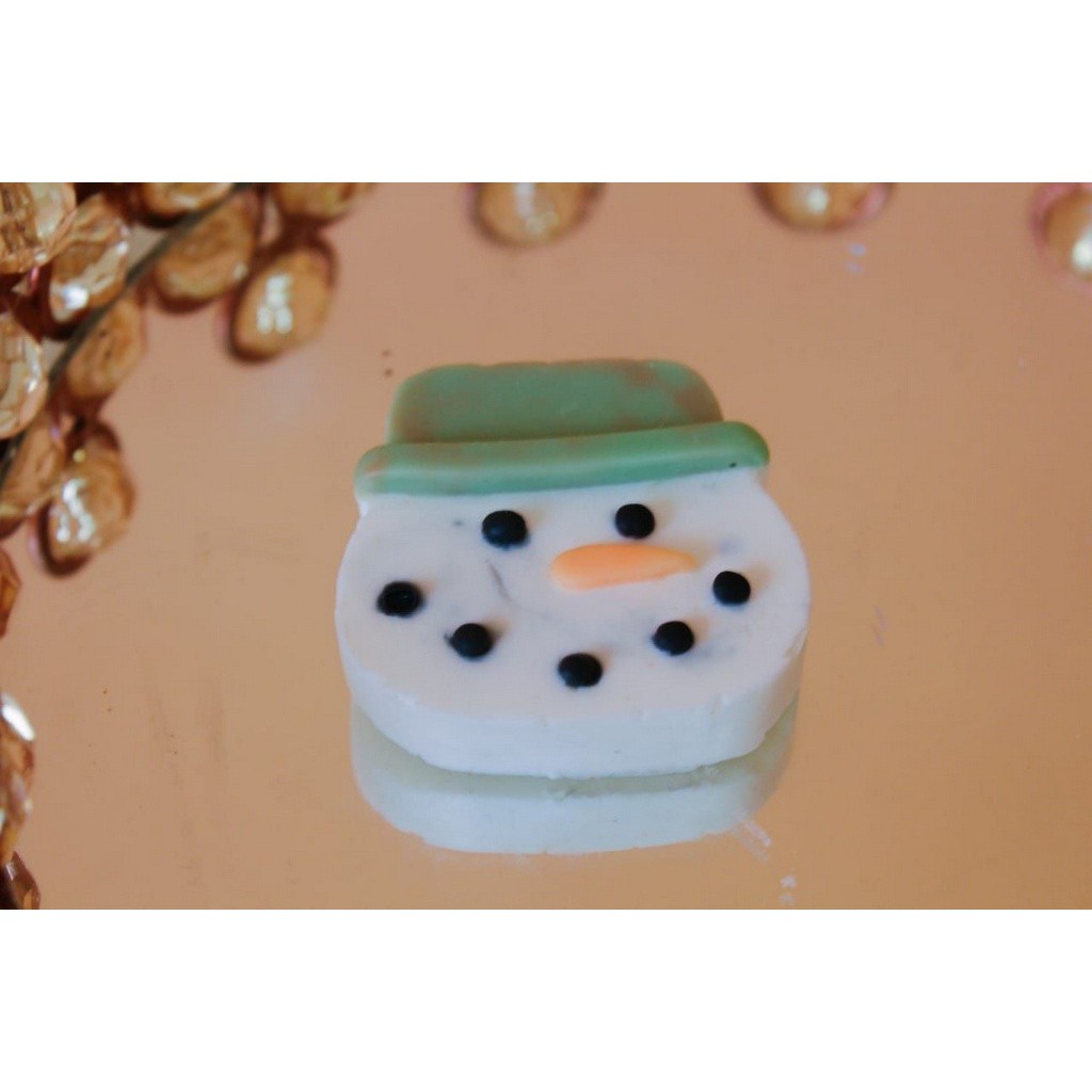Molde de Silicone Para Sabonetes Artesanais 0210 - Molde de Silicone Boneco de Neve Rosto