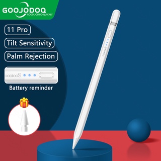 Goojodoq 11ª geração Pro caneta touch iPad rejeição da palma da mão | Função de inclinação | Battery reminder