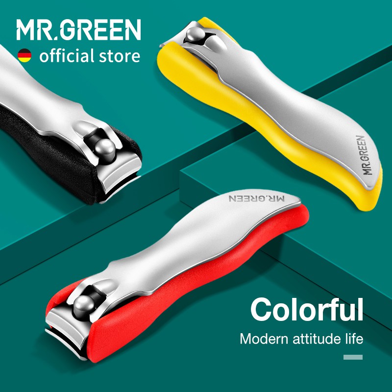 MR.GREEN Cortador De Unha Colorido Anti-Splash Destacável Unhas De Aço Inoxidável em Oferta na Shopee