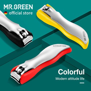 MR.GREEN Cortador De Unha Colorido Anti-Splash Destacável Unhas De Aço Inoxidável