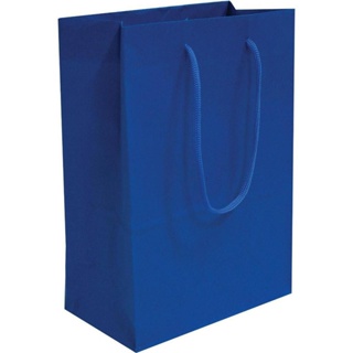 50 Sacola De Papel Azul Royal Presente 25x17x6cm Bolsa Festa em Oferta na Shopee