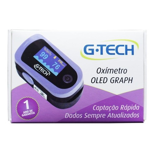 Oximetro De Dedo G-tech Portatil Melhor Marca - Envio Imediato