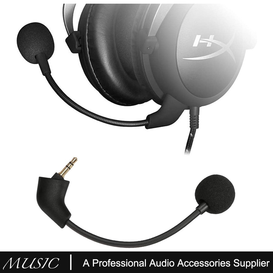 Fone De Ouvido Substituição HyperX CloudX 2 Mic-3.5mm Com Microfone Para I & II Core Cloud Sliver