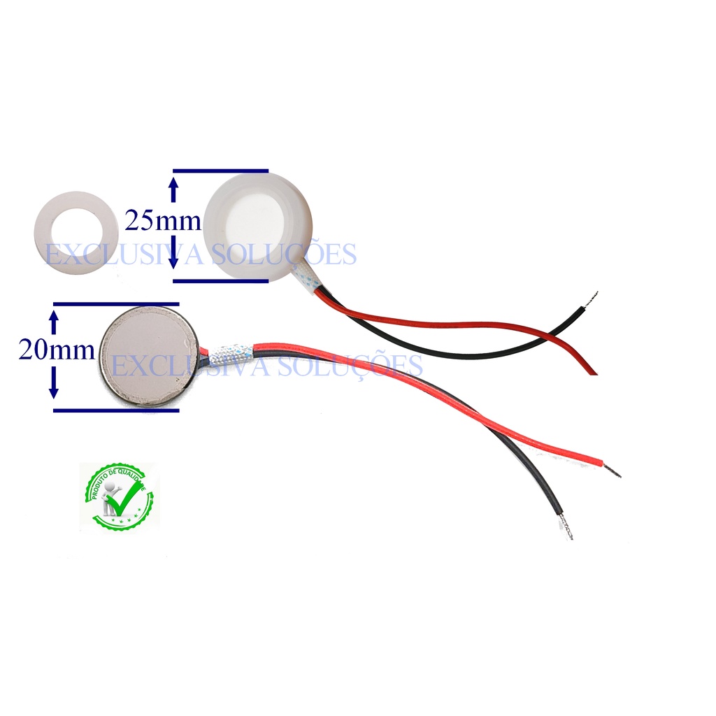 Cristal Pastilha Piezoelétrico reposição para Umidificador 20mm