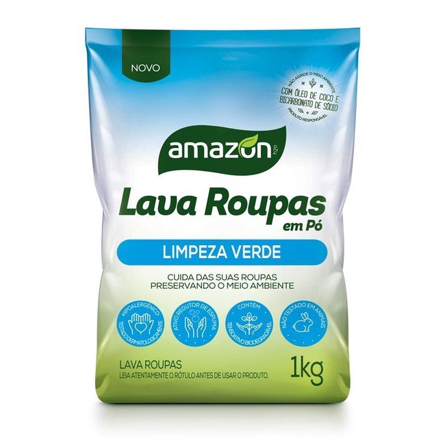 Sabão Lava Roupas em Pó Amazon - Sache