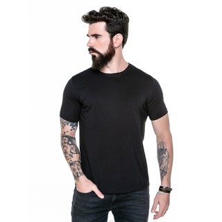 Kit com 3 camisetas masculinas decote redondo uma unidade cada cor, preço atacado direto de fábrica 100% algodão