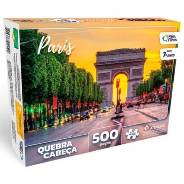 Quebra Cabeça França Paris 500 Peças - Pais & filhos dia das Crianças Presente de Aniversário para Meninos e Meninas