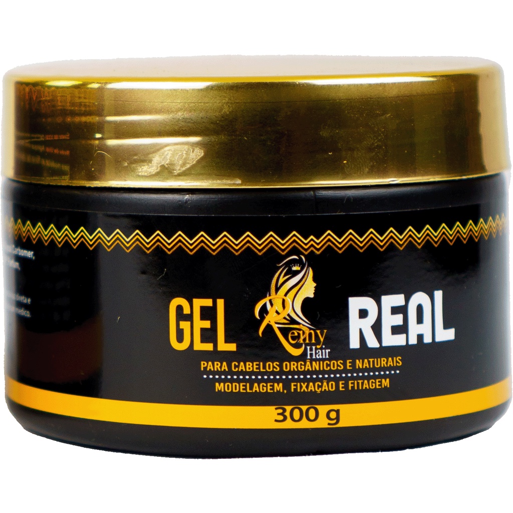 Gel Real Reiny Hair 300g 100 Liberado Cabelos Orgânicos e Naturais