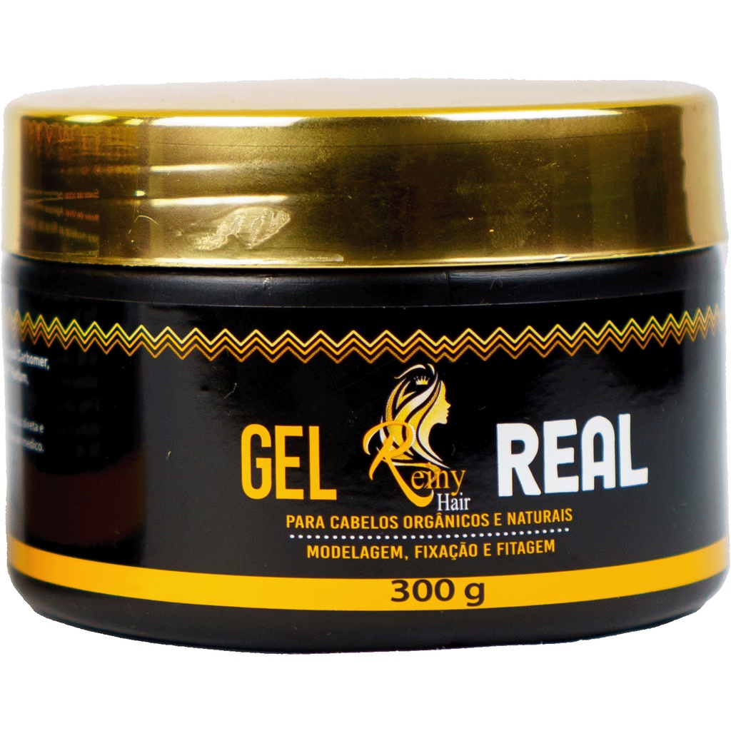 Gel Real Reiny Hair g Liberado Cabelos Orgânicos e Naturais Cachos e Crespos