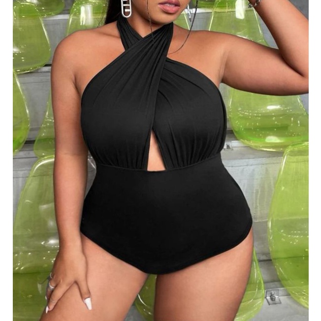 Maio Plus Size, Body Duplo M12 em Oferta na Shopee