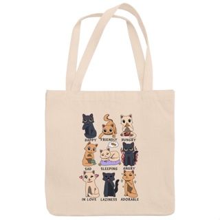 Bolsa Sacola Ecobag Humor Gatinhos Gato Ecológica 100% Algodão em Oferta na Shopee
