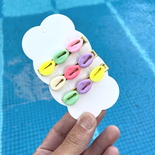 Lote C/10 Cartela Trio Presilha Buzio (30 peças)