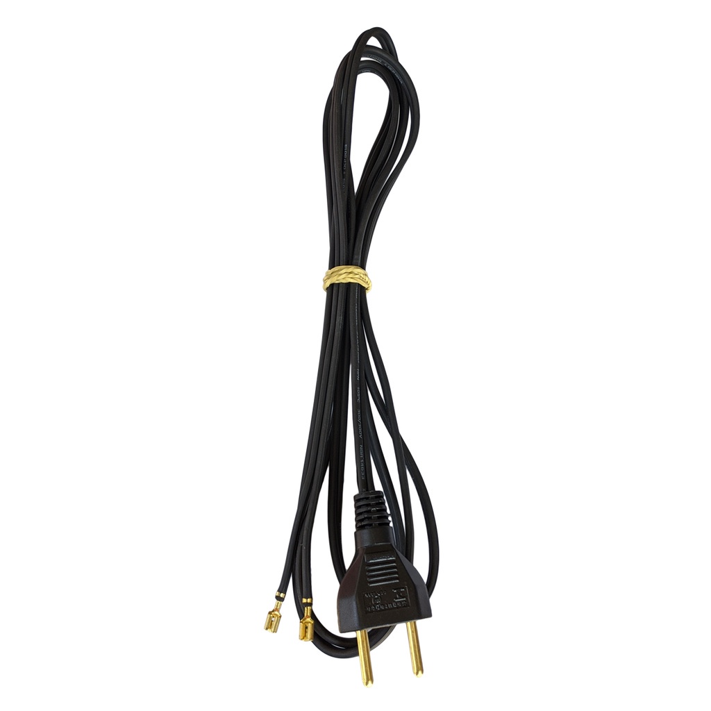 Fio / Cabo para Ferro de Passar 2,5 metros Preto 2x0,75mm p/ Varias Marcas