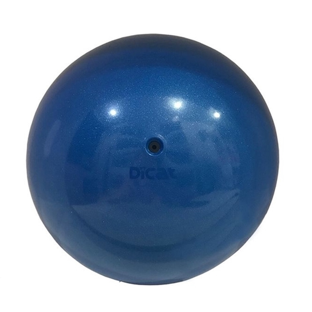 Bola Glitter 300g 16cm Ginástica Rítmica Dicat Sports Azul Metalizado